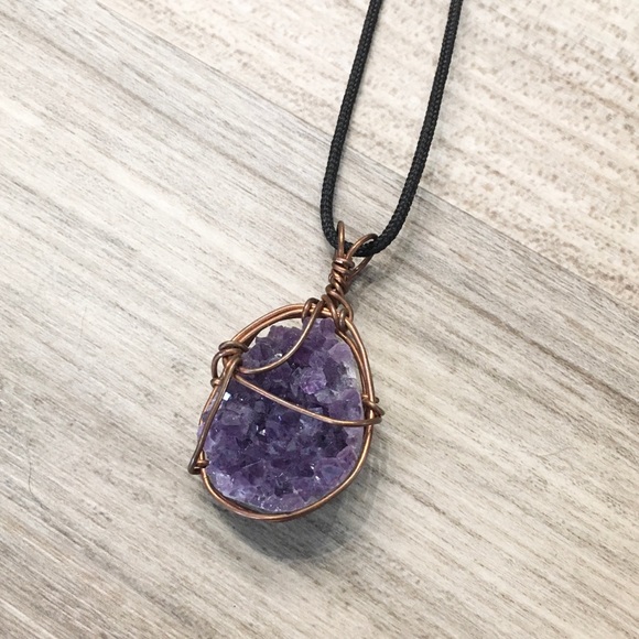 Hand Crafted Jewelry - 🌞BOG2FREE🌞 Handmade Amethyst Pendant Necklace